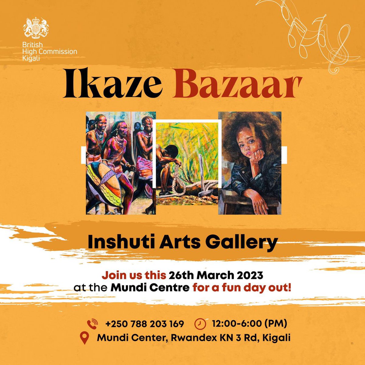 #IkazeBazaar  is happening now at @mundi_center, @ManiMartinLive will be performing at 5PM sharp. You are all invited 😊.

#InclusionUKRW #Kigali #Rwanda #RwOT #MadeInRwanda