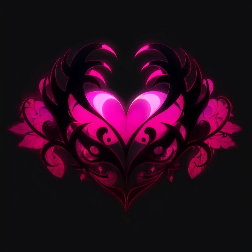 t2i で一枚目を生成
背景を消して対称化と加筆したのが2枚目
それを i2i で変換したのが3枚目
この3枚めを更に i2i してバリエーションを作ってます 