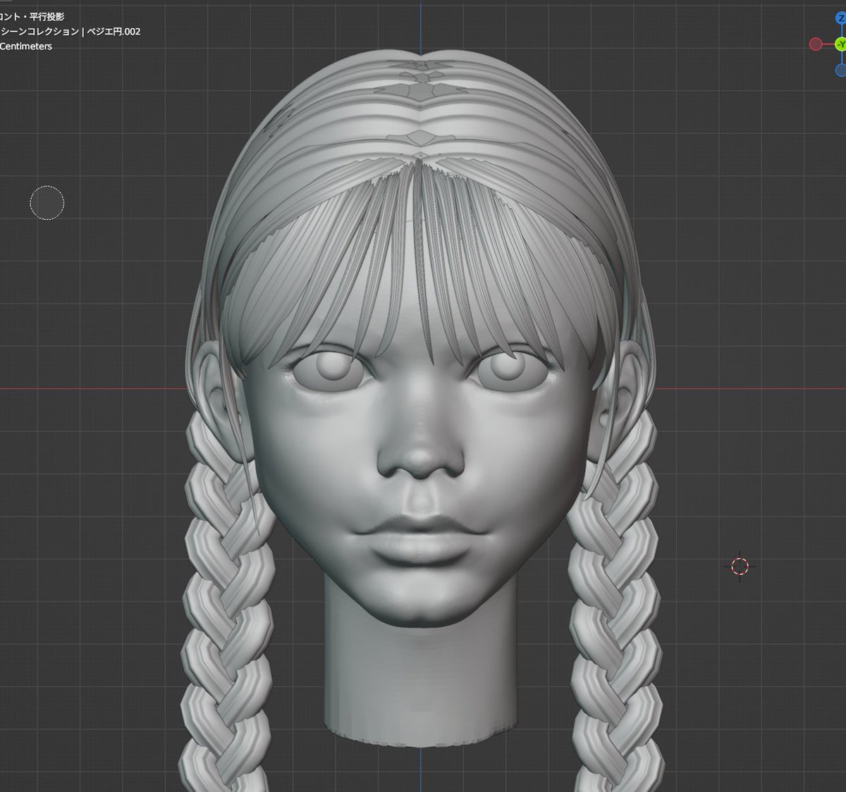 hee3d2's tweet photo. これもまた課題が多い
時間だけが過ぎていく～
ねじねじ、チュロスっぽい
生え際ってどう処理するんだろう
3Dカーソルまた動いてしまっている(-_-)
＃BlenderStudy　#wip https://t.co/Q3FVn4sxGk