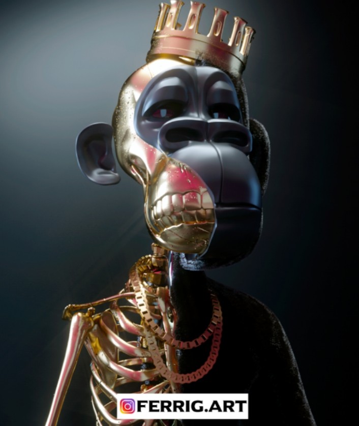 Moncrear's tweet image. @Ferrigart Artista 3D y con sus monos tan cool, los #OurApes 
opensea.io/Ferrig?fbclid=…