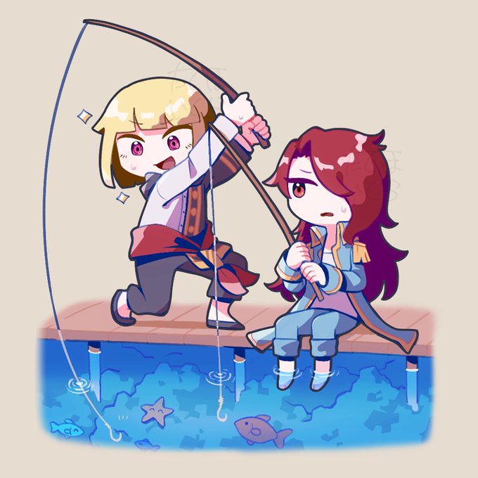 「2boys fishing」 illustration images(Latest)