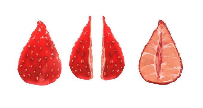 これはいちごの三面図 