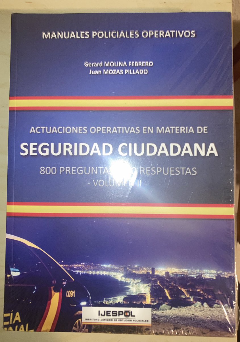 AlphaXXXVI's tweet photo. 📢 SORTEO‼️🎁👇🏼

Sorteo este manual policial operativo de IJESPOL. Requisitos para participar:

➖ Sigue mi cuenta.
➖ Da RT a este tuit.
➖ Menciona a tres amigos en los comentarios.

El ganador será elegido mediante aplicación (con vídeo en directo en mi IG) el día 9 de abril. https://t.co/ONsHfznHNZ