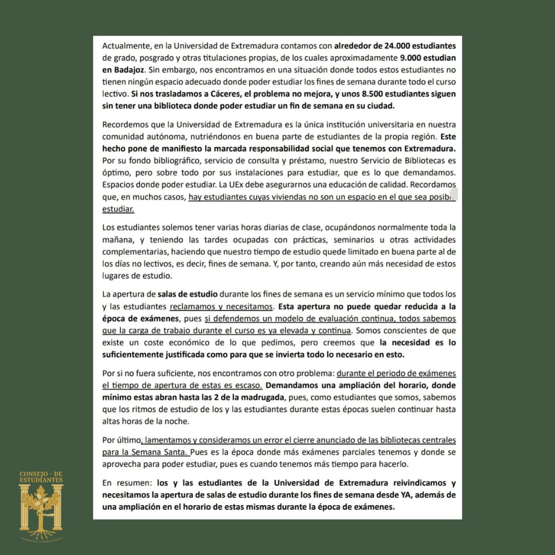 Consejo Estudiantes UEx tweet media