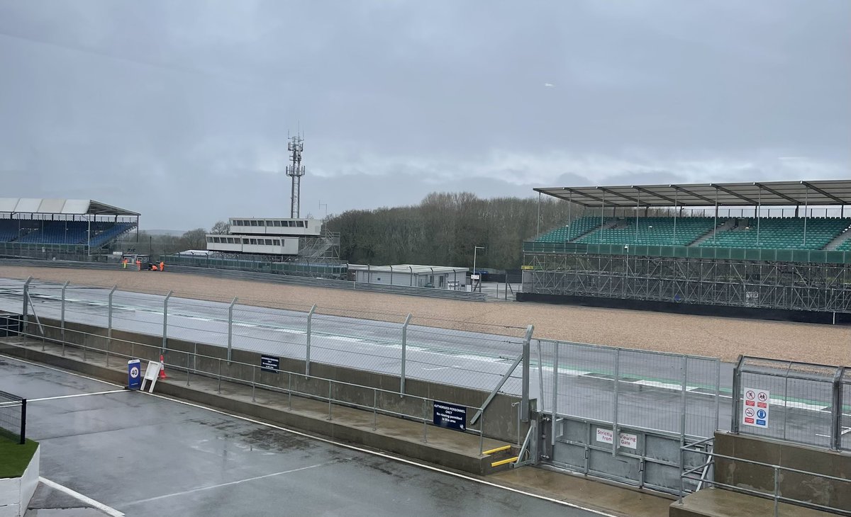 Day 2 at Silverstone, drying up a bit now. #Clerking #CTCRC