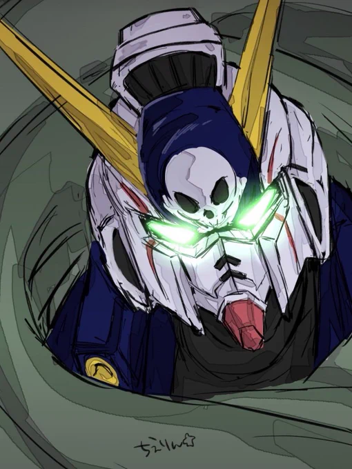 クロスボーン・ガンダムX1とX2のアンテナ形状が違うのはパイロットの趣味な所とてもすき 