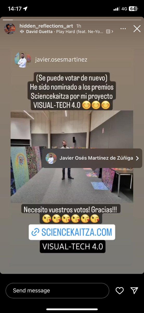 Hemos sido nominados a los premios Sciencekaitza pot el proyecto VISUAL-Tech 4.0
Para Votar:
sciencekaitza.com/proyectos/#