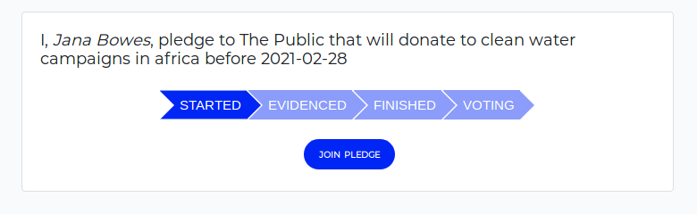 pledgeio's tweet photo. pledge (plĕj) noun, a solemn binding promise to do, give, or refrain from doing something: signed a pledge never to reveal the secret; a pledge of money to a charity. Check out one example of a user pledge below. #pledgeio #values https://t.co/2m9wKKyk0S