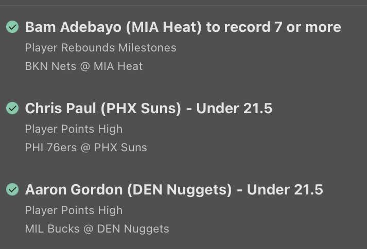 CMJtips_NBA's tweet photo. 🪜 Bet 1 ✅

Our first bet turned $10 —-> $18 

We go again tonight

#NBA #GamblingTwitter https://t.co/pv5NV4iMFV