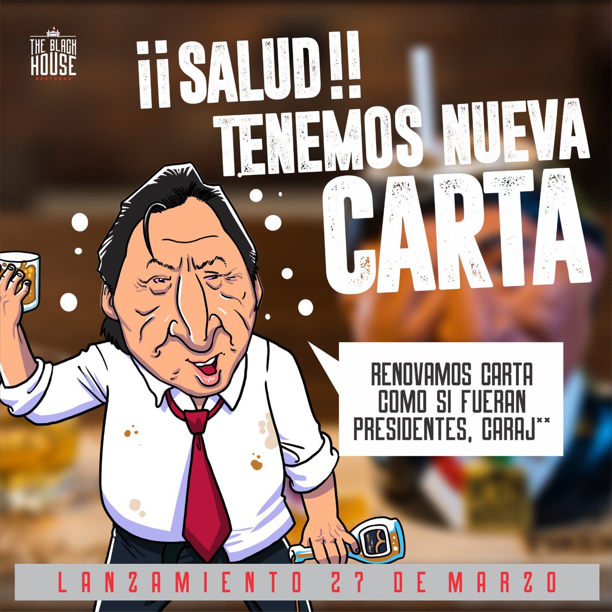 Mereces ser atendido como todo un gran mandatario 🎖️, por eso renovamos nuestra carta para que este mucho más sabrosa y llena de muchas más experiencias 👽
Te esperamos desde este 27/03, para que seas uno de los primeros en probarla 😎
.
.
#bartematico #peru #lima #miraflores