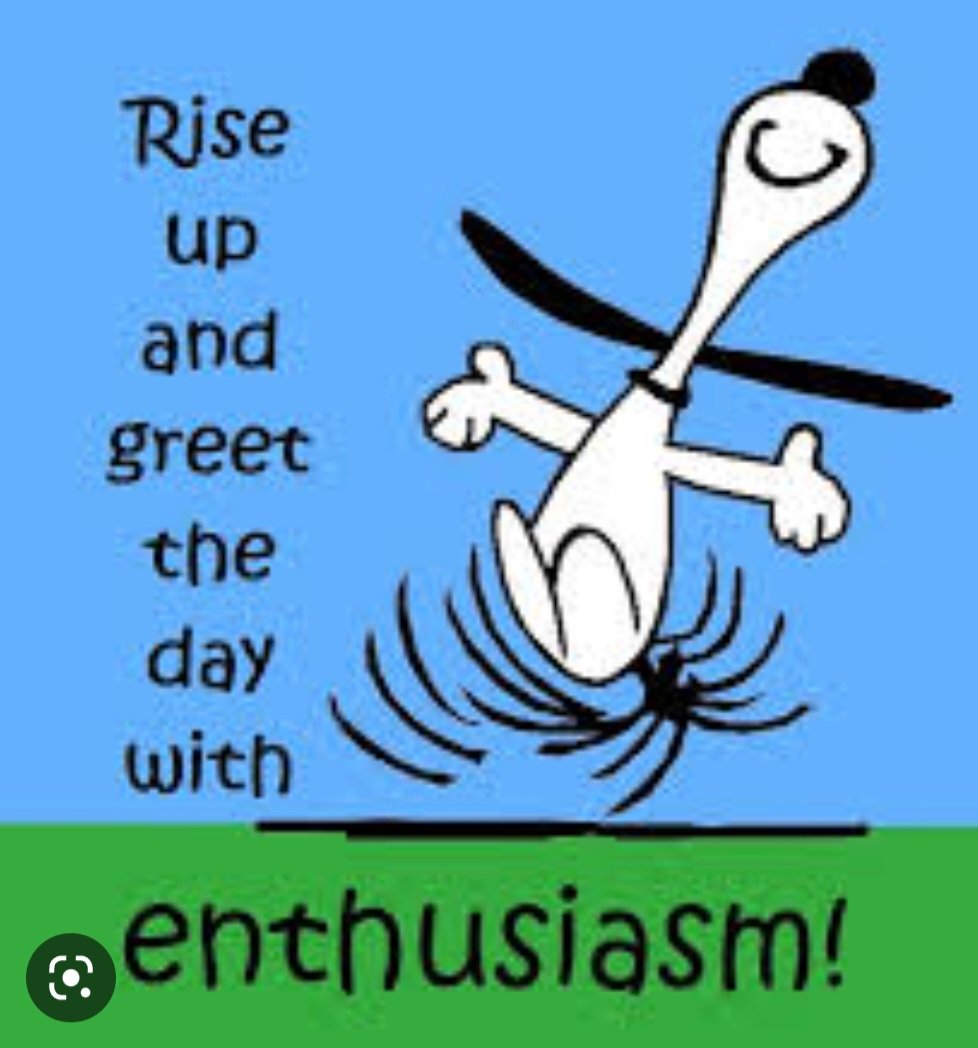 Katekolskog's tweet photo. Rise &amp; shine! Each morning is a new opportunity to make something amazing happen. Be enthusiastic! #StartTheDayWithEnthusiasm https://t.co/X4a0ebtnJU