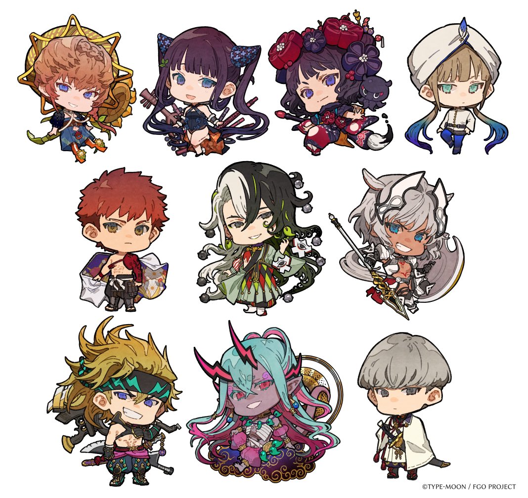Fate/grand order キャラファイングラフ 野崎つばた 描き下ろし Fate/grand order キャラファイングラフ 野崎つばた 描き下ろし