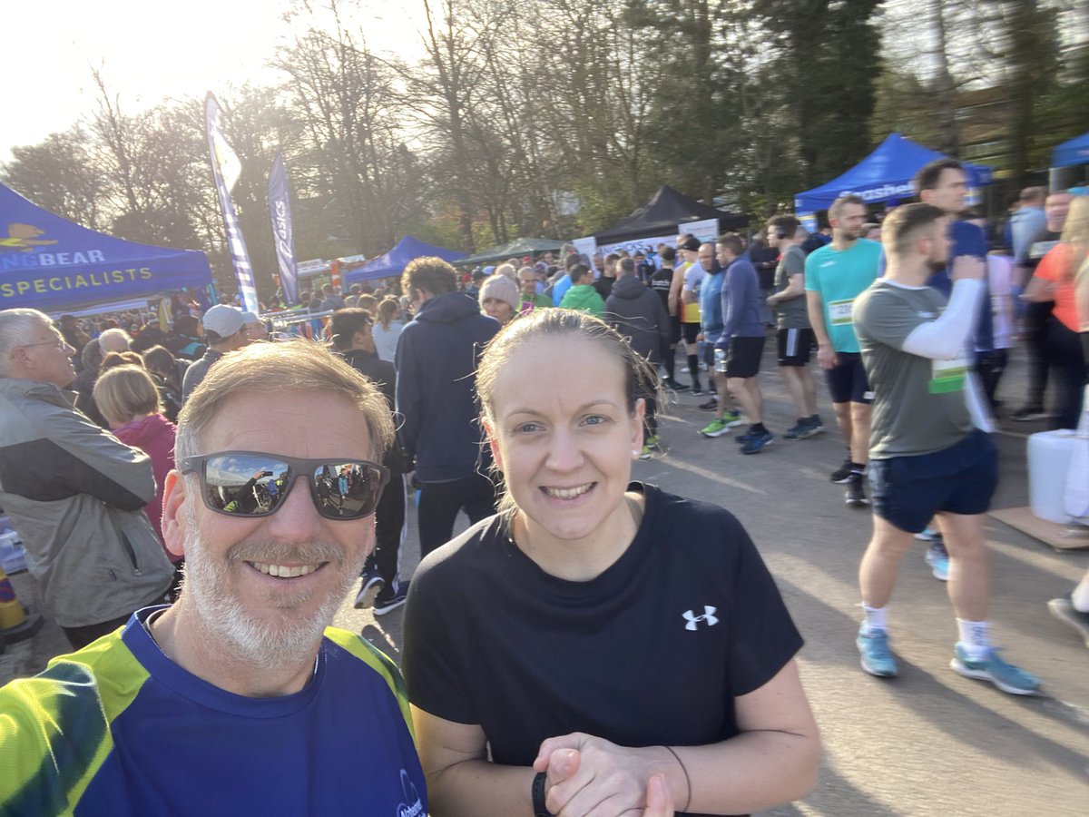 Lovely morning for the Wilmslow half marathon