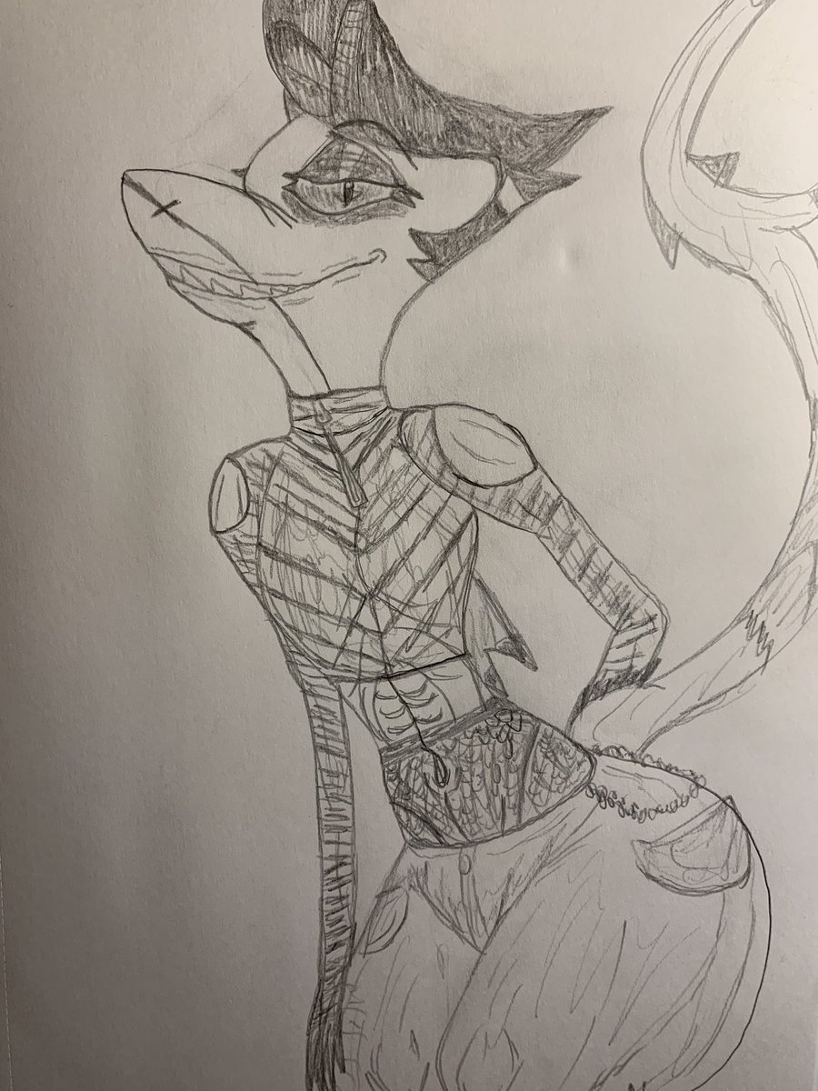 Good morning party people~ And happy #SeductiveSunday! Like the new outfit? I must say it does fit very snuggly in the all right places if ya know what I mean~?

🦈: drawing made by me. Enjoy!