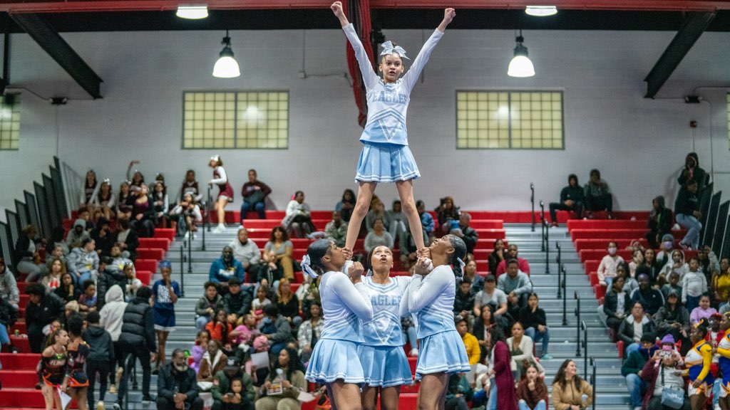 BenjieWimberly's tweet photo. Another great Taub Doby Cheer Competition last night at JFK! Each squad did a great job! Congrats to the overall winner Dr. Hani Awadallah School! #TaubDoby #PatRec #PPS https://t.co/sBBsINheEu