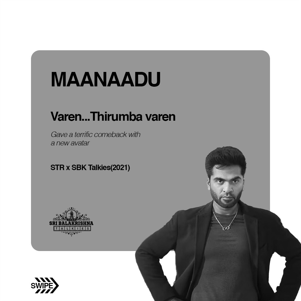 SBKTalkies's tweet image. Some of the similarities we spot, are Hit like if you agree with it. Also, book your tickets for Pathu thala at the Box office also in Book my show.
#silambarasantr #sbktalkies #factpost #pathuthala #BookingsOpen