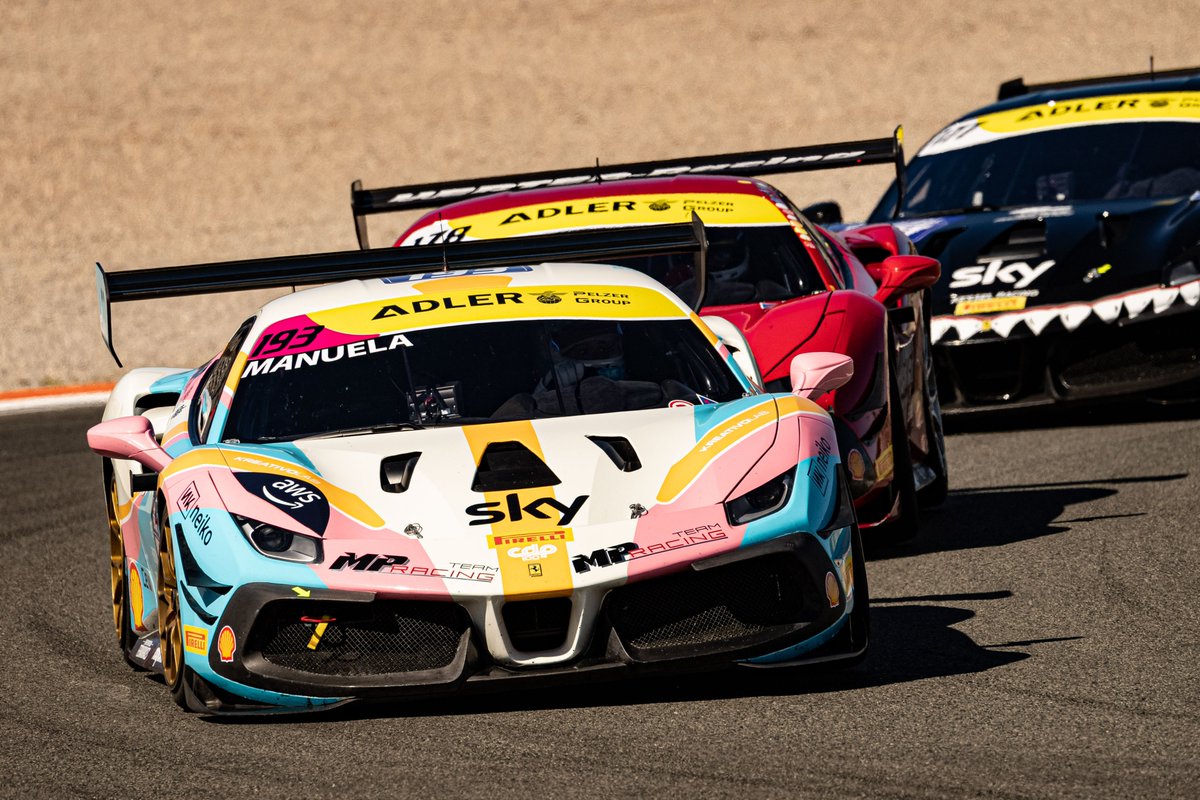 CircuitValencia's tweet photo. Primera victoria 🏆 para la italiana Manuela Gostner en el #FerrariChallenge
Fotos 📸 @lifebelucky 
#FerrariChallene #FerrariRaces @FerrariRaces #CoppaShell #488ChallengeEVO https://t.co/813N6gRpIH