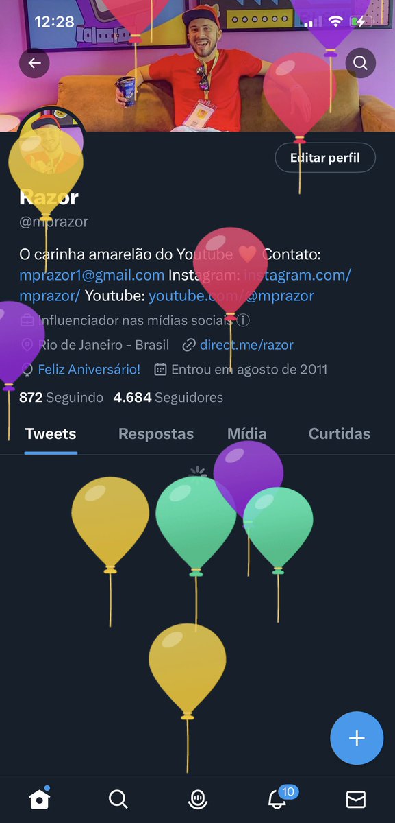 mprazor's tweet image. Parabéns pra mim 🎊🎈🎉🍾