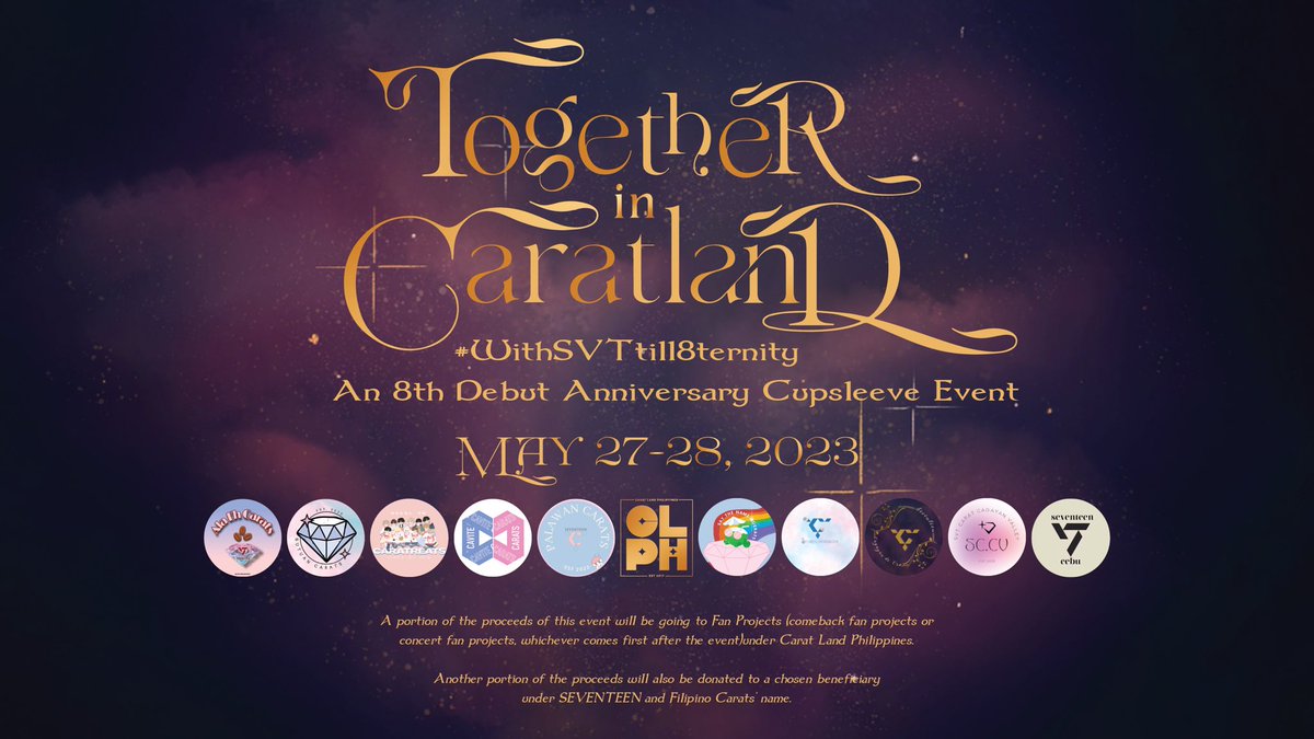 quezon_carats's tweet photo. Take care of the sense, and the sounds will take care of themselves

Come and join us into the rabbit hole as we celebrate: 

🎩 TOGETHER IN CARATLAND 🎩
An 8th SVT Debut Anniversary Cupsleeve Event
#WithSVTtill8ternity https://t.co/uvyWrKYS4m