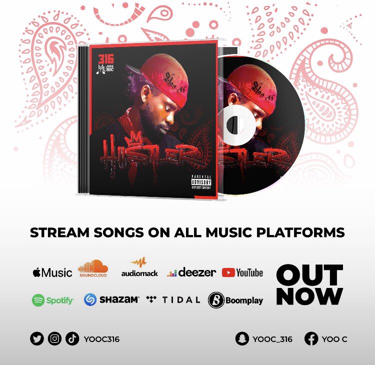 YooC316's tweet photo. 🛑Yoo C-HUSTLER OUT NOW‼️
STREAM SONG ON ALL MUSIC DIGITAL PLATFORMS……
:
Link: https://t.co/dEsEh3KJhj
:
:
Prod.: @seventhekidd 
M&amp;M: @elorhim 
Cover Art: @Trubaker 
:
:

#316music #hustler #richustler #thecomeup #feelingmyself #wstsde #standwell #killaxnnda #kyeno1kyenopal https://t.co/Bgg9z1kNR3