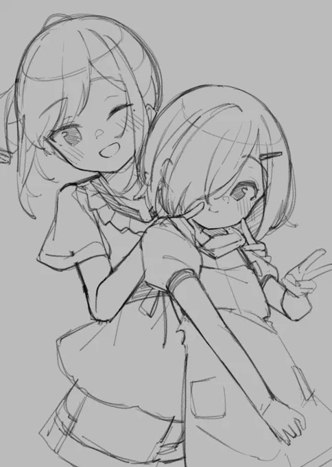 ロリ石姉妹描くのですわ 