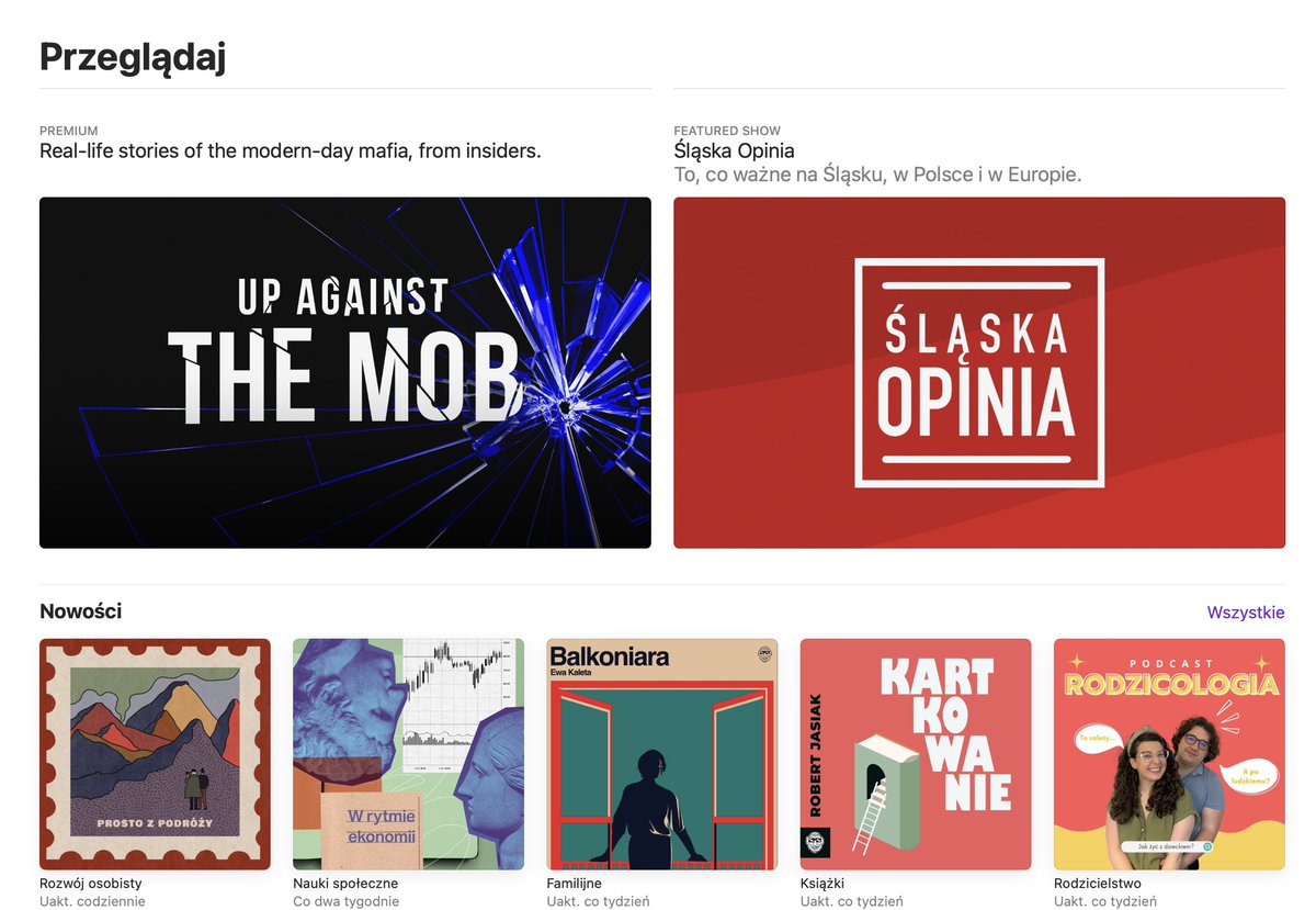 tenPyplacz's tweet photo. Apple robi nam dziś dzień, bo podcast @slaskaopinia polecany jest na głównym ekranie i całkiem fajnie radzi sobie w rankingu :)

https://t.co/whu1wY8zp1

To też zasługa ostatnich gości: @f_sterczewski @InstituteRev @skowronTM @wroclawskan @magdalekwasniok @MartGregorczyk https://t.co/0Xs58zMEwi