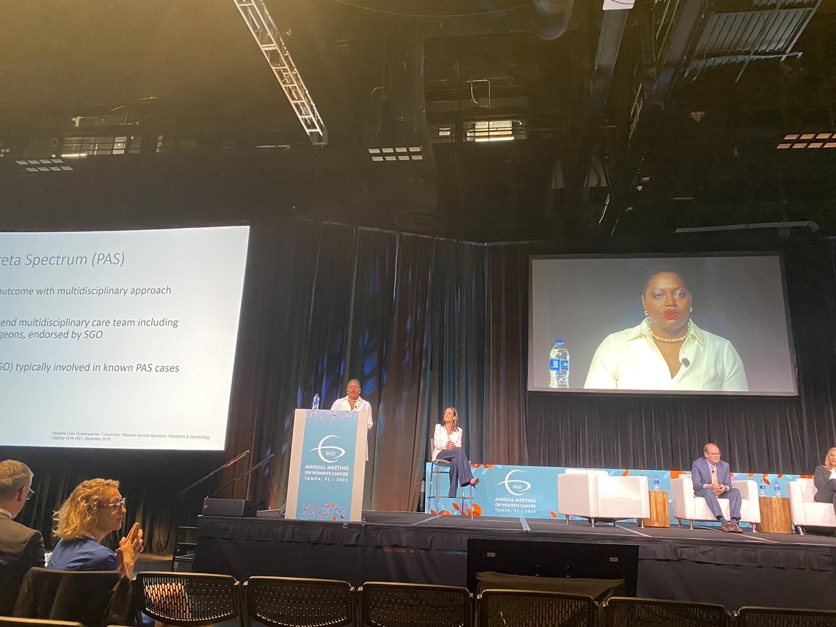 fmusaMD's tweet photo. Dr Hoskins addressing the 🐘in the Gyn Onc room. @SGO_org #futureoftheprofession https://t.co/BijuiBbXCr