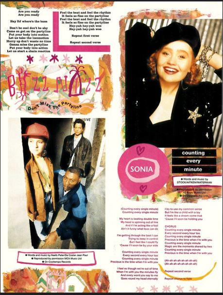 myfizzypop's tweet photo. #Sonia #CountingEveryMinute33 #CountingEveryMinute 33rd anniversary #onthisdayinpop in 1990; #StockAitkenWaterman - #SmashHits pull out lyric guide!
https://t.co/J4o851jhQ8 https://t.co/R8x01Hfbq5