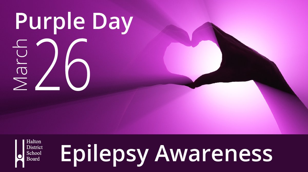 Today (Sunday, March 26) is #PurpleDay, a day to raise awareness and show support for those who live with epilepsy. Learn more: purpleday.org #EpilepsyAwareness