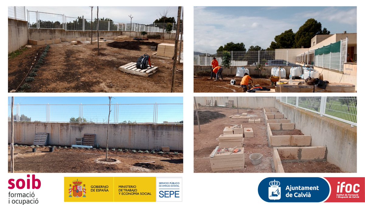 ifocalvia's tweet photo. Projectes que comencen de zero i van agafant forma gràcies a l'alumnat treballador del programa mixt LLAVORS, el jardí sensorial del CEIP Son Caliu és un bon exemple. @_Calvia 
#SOIB30ProgramesMixts #SOIB30  #UnSaltAlFutur https://t.co/l5sF6EntMh