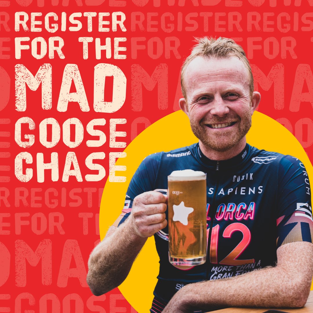 PurityBrewingCo's tweet photo. Spring has sprung &amp; Stage 1 of our annual Mad Goose Chase is only a month away 🚴

On the 26th of April it's all about beers, bikes, &amp; burgers combined in perfect unison. 

Find out more about the event https://t.co/2zlZxWHbdw

#PureExperiences #PureCommunity #PurityBrewing https://t.co/acnIhaZkM6