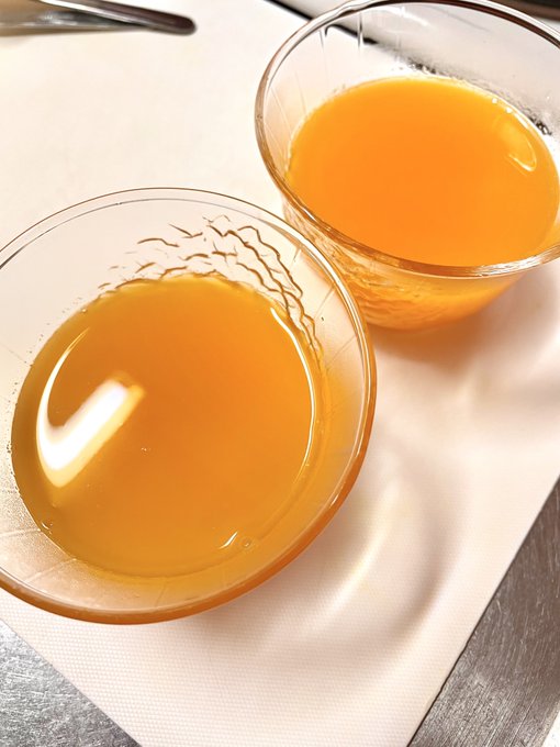 果汁多かったからゼリーにしちゃった 