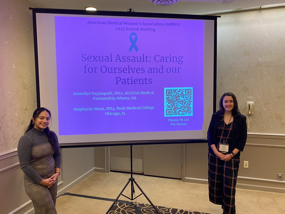 About to give our talk on #sexualtrauma at #AMWA2023 Come join us! @AMWADoctors @AMWAStudents