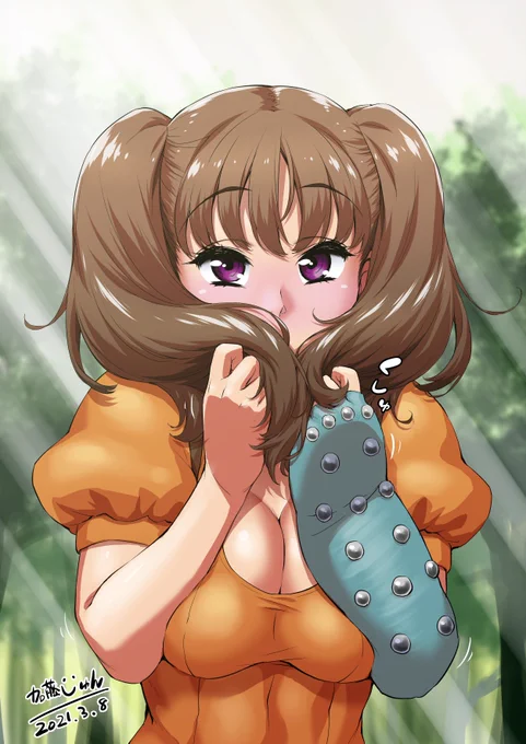 本日のお蔵出し絵七つの大罪のディアンヌちゃんです(*'∀`*)ディアンヌちゃん、ただでさえ可愛いのにたまにみせるツインテールで口元隠す仕草、めちゃ可愛い 