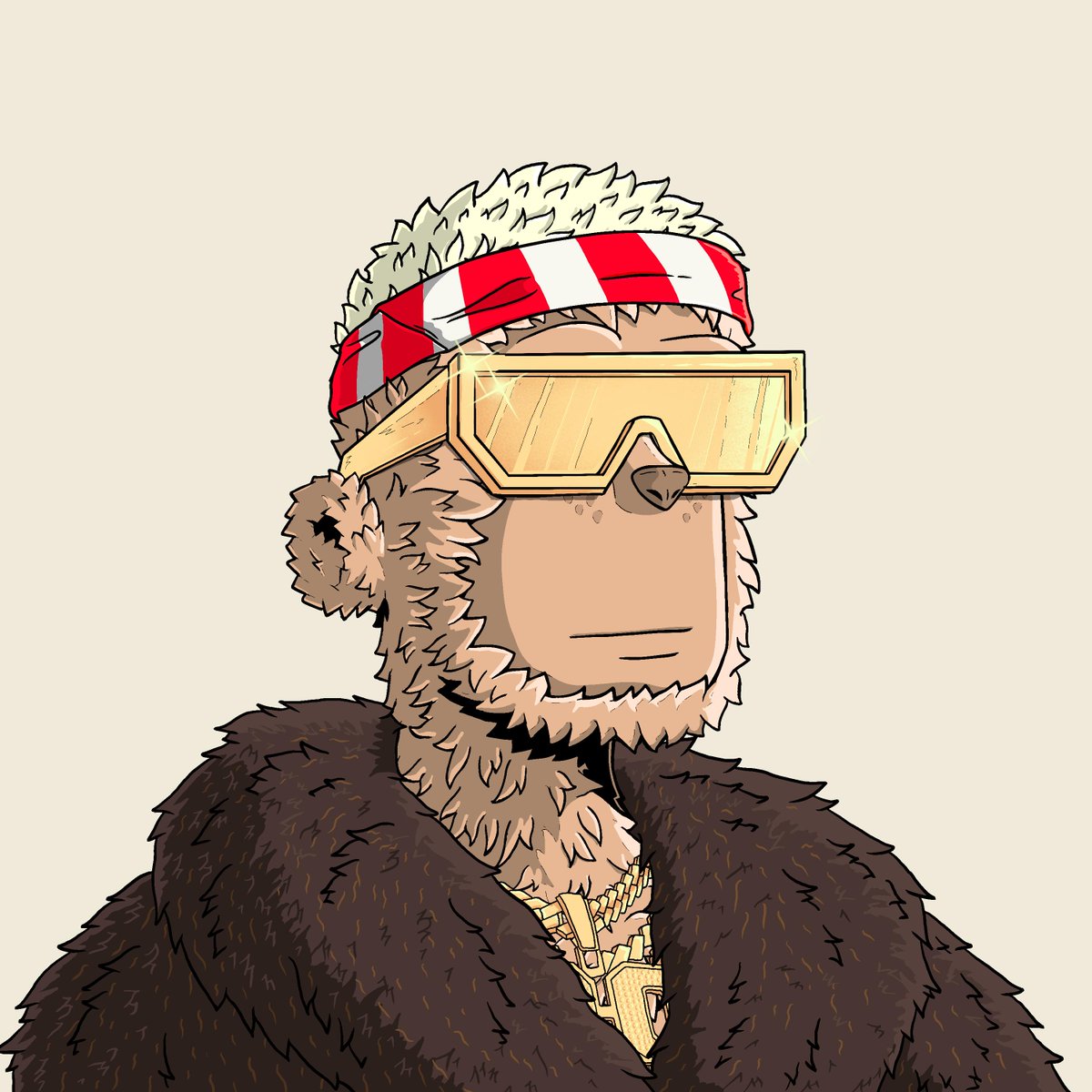 Boom! y00t #5318 sold for 425 sol ($8835) (4.96 eth)! That is 277 above floor of 148!  #PimpDA0 floor: 194 #24kGoldDAO floor: 184 #HeadbandDAO floor: 210