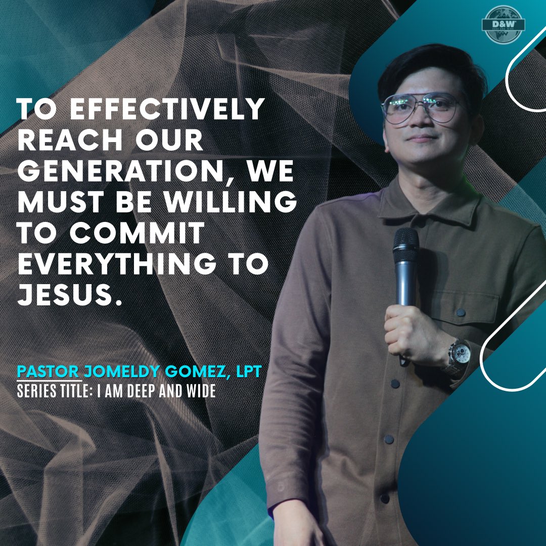 deepandwideph's tweet photo. Our desires for Christ will lead us to deny our flesh.
#IAmDeepAndWideWeek4
#CommitmentToReachThisGeneration https://t.co/4VuKh1BVRz
