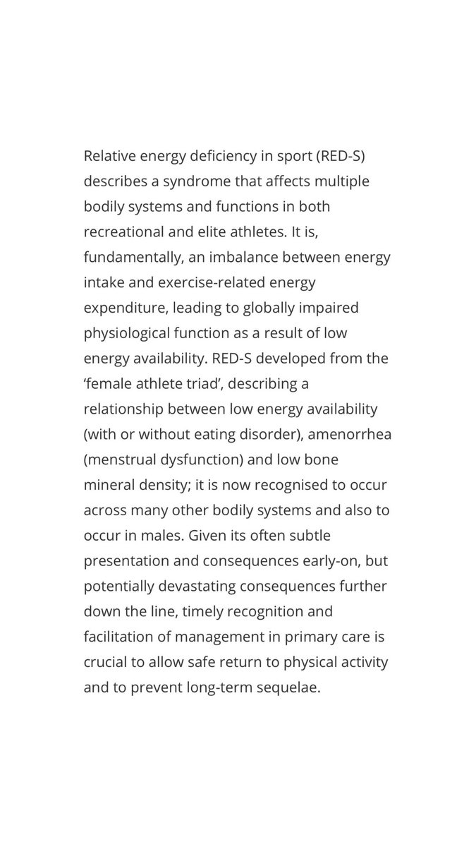 “Relative Energy Deficiency in Sport: diagnosis and management in primary care” in <a href="/RCGP_InnovAiT/">InnovAiT</a> this month 🙌🏽

A pleasure  to contribute and reflect on a huge proportion of my clinical work journals.sagepub.com/doi/abs/10.117…