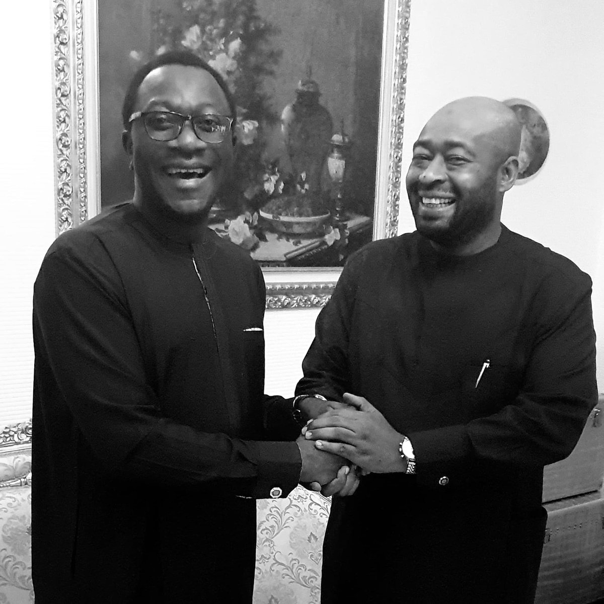 AbdulAbmJ's tweet photo. Congratulations my colleague, friend and brother, Governor-Elect Niger state. Best wishes, always @HonBago https://t.co/6yEzhUmL4i