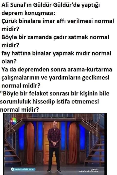 ShowTv, Ali Sunal ile bu konuşma sonrası yollarını ayırmış. Halkın sesi olduğu için.