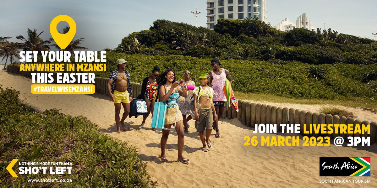 Hola Mzansi 😎! 
Easter holidays mean travel time for some of us, where will you be setting your table at this time? 

Let’s take a young virtual shot’left using youtube.com/watch?v=oc4Hps… while you decide 😊. 

#SeatAtTheTable 
#ItsMySouthAfrica
#TravelWiseMzansi