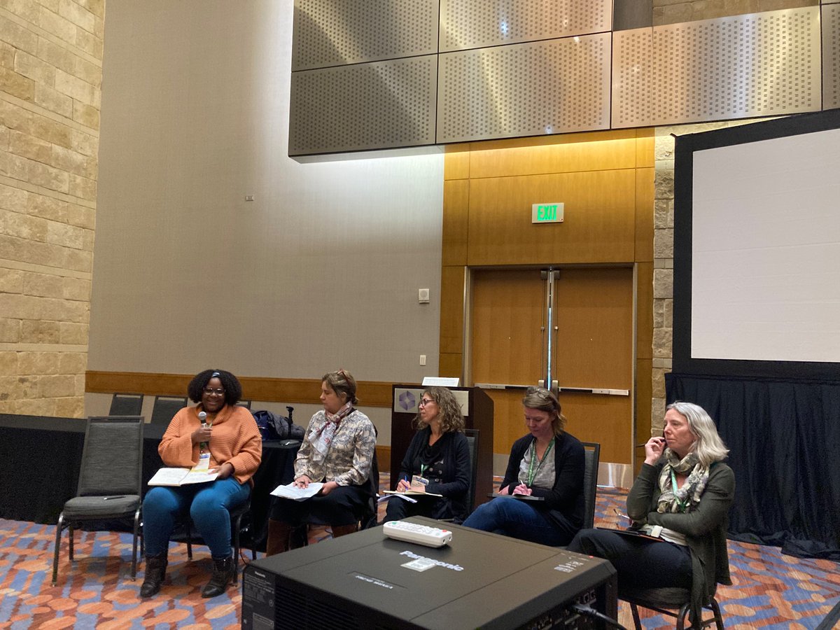 Such important conservations across the two Decolonizing Conservation panels at #AAG2023. Grateful to be advised by @karnebe who shared really impactful insights & considerations. Thank you all for your important contributions to this discussion & scholarship!