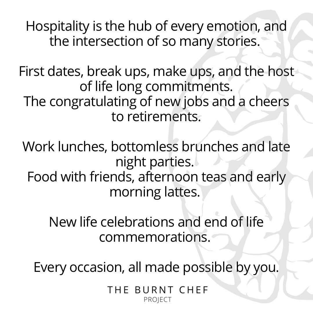 All made possible by 𝗬𝗢𝗨.

You guys rock 💪🖤

#hospitality #workplaceculture #hospitalityjobs #barista #bartender #cheflife #hospitalityprofessionals