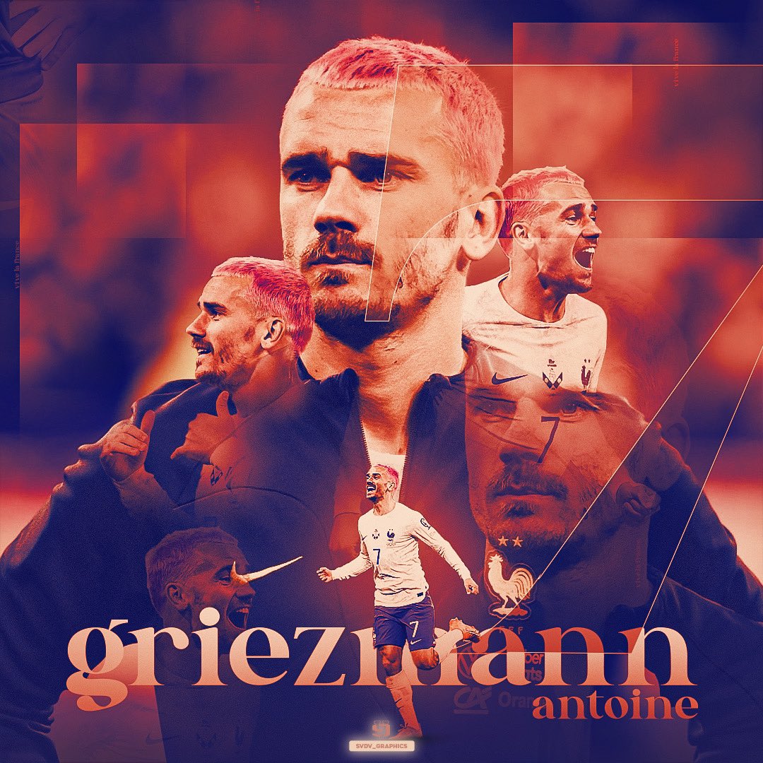 svdv_graphics's tweet photo. Antoine Griezmann - 🇫🇷 

@antogriezmann @equipedefrance 
#smsports #euro2024 #franed #antoinegriezmann #griezmann #fiersdetrebleus #france #lesbleus #lequipe #footballgraphics #footballdesigns #sportsdesign #graphicdesign https://t.co/Cf37dWppB9