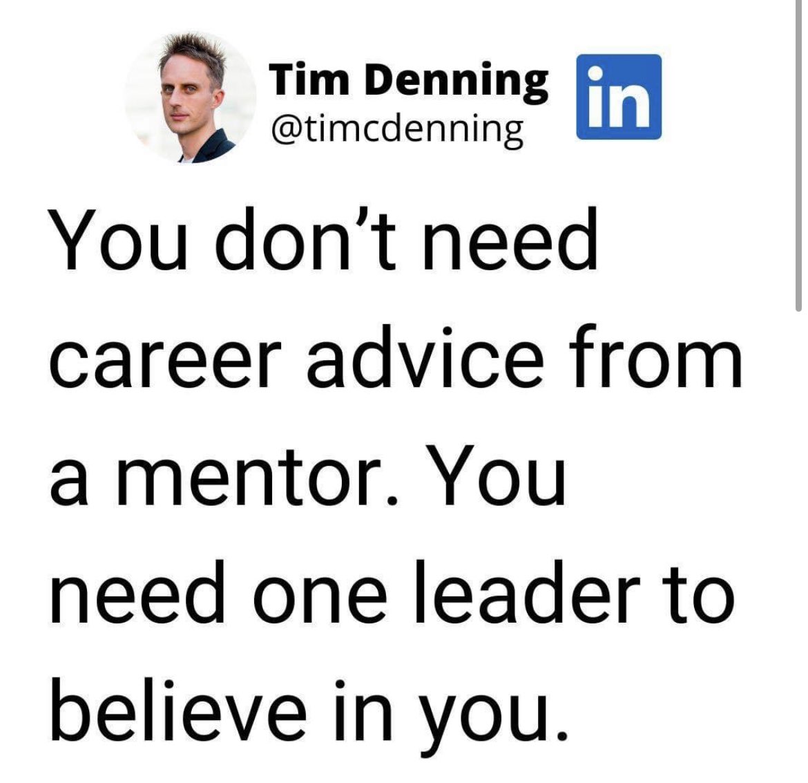 Thankful for those who have believed in me. #greatleaders