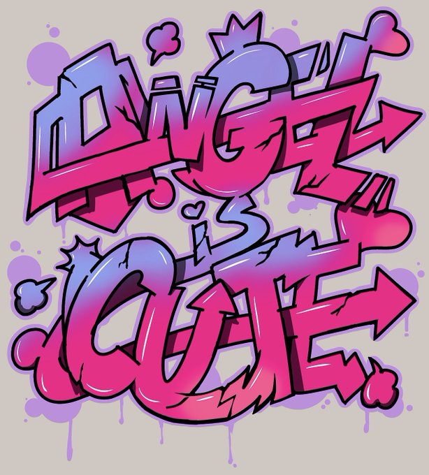 最終的にグラフィティもこんな感じに落ち着きました😊 