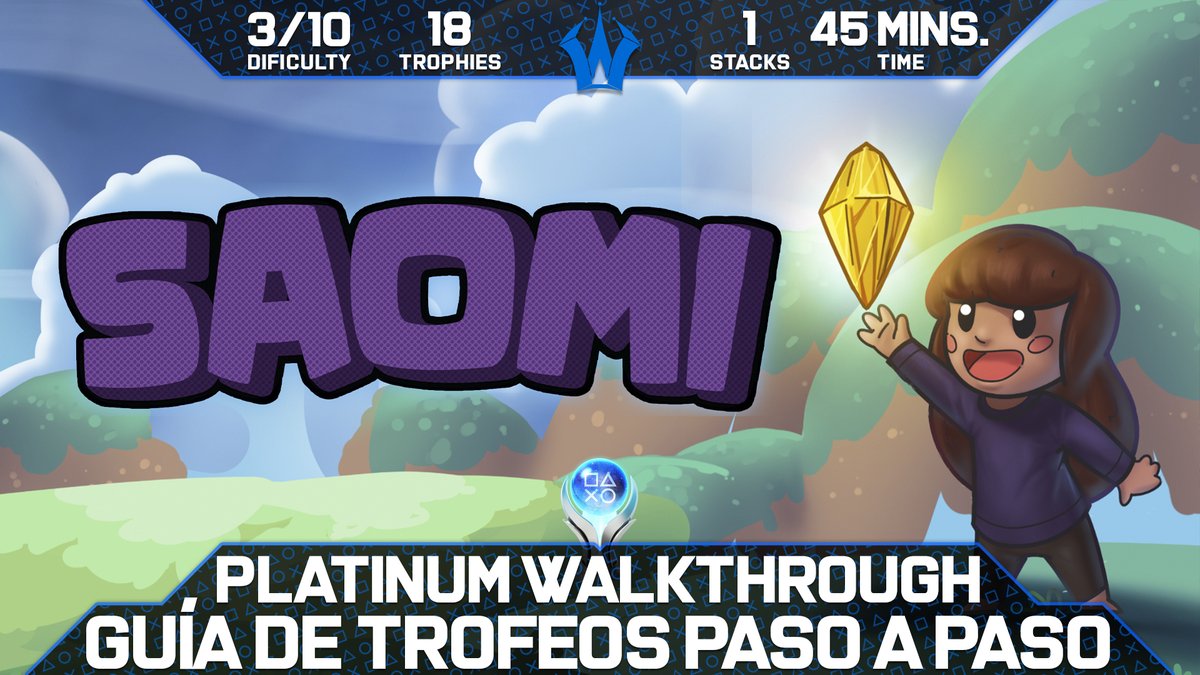 WaddysWDS's tweet photo. 🆕 #GuíadeTrofeos | #TrophyGuide 

🎮 Saomi
🦾 3/10
⏱️ 45 Mins.
🏆 18
🎬 https://t.co/jNZJxV9tlV

Thanks to  @qubytegames 
 
#Saomi #Indie #Indiedev #Indiegame #Guide #Trophy #PS4 #PS5 #Xbox #Nintendo https://t.co/lniY7K7hB1
