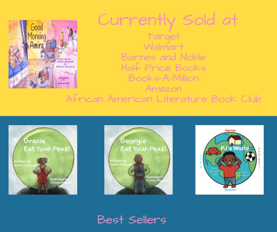 MelicaNiccole's tweet image. Good morning peeps! Hoping you will have an amazing day today and every day afterwards. This is  just a little promotion on where you can find my bestselling children’s books #BookTwitter #bestselling #globallydistributed #childrensbooks