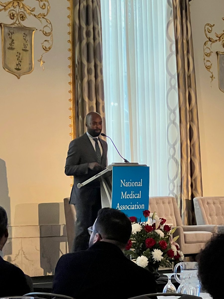 @MGKnightMD discusses the pathophysiology of obesity and weight maintenance. 'Obesity is a complex chronic disease that requires our best medical efforts.' #NMA #NationalMedAssn #Colloquium2023 #HealthPolicy #HealthEquity #AfricanAmericanHealth #BlackWellness #PublicHealth