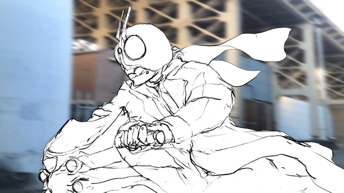 急に仮面ライダー描きたくなって描いてる。 