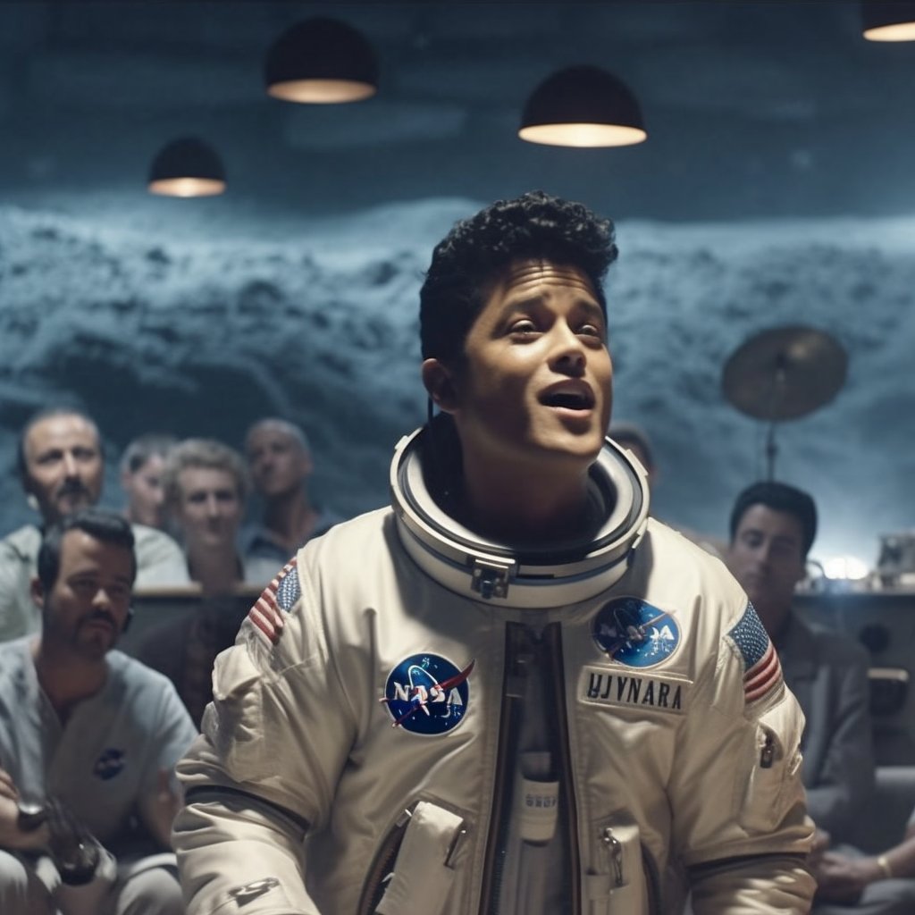 🚀🎤 Check out this AI-generated vision of Bruno Mars serenading the Moon! 🌕🎶 A cosmic harmony of music and technology! 
.
.
.
#AIart #BrunoMars #MoonConcert #DigitalMasterpiece #brunomars #sundayvibes #bouzat #cult #rejected #SpaceX  #NFTGiveaways #NFTCollection